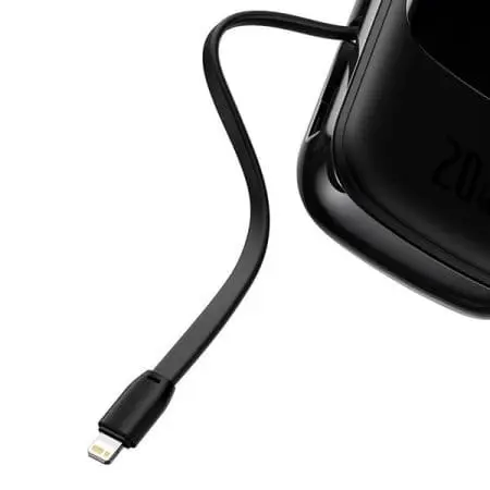 Внешний аккумулятор Baseus Qpow Pro Digital Display Fast Charge 10000mAh 20W (черный)