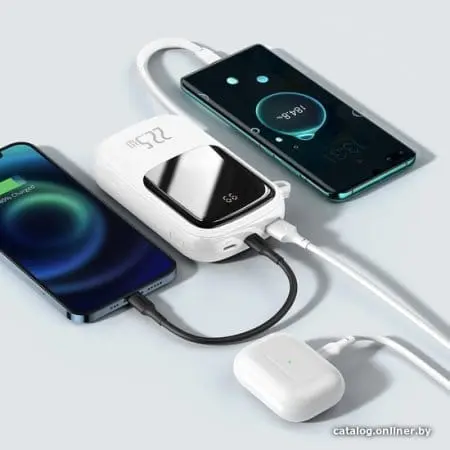 Внешний аккумулятор Baseus Qpow Digital Display PPQD-I02 20000mAh (белый)