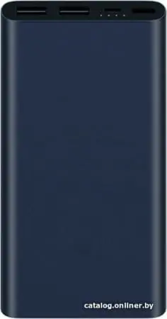 Внешний аккумулятор Xiaomi Mi Power Bank 2S 10000mAh (темно-синий)