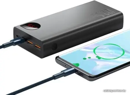 Внешний аккумулятор Baseus Adaman Metal Digital Display PPIMDA-C0A 30000mAh (черный)