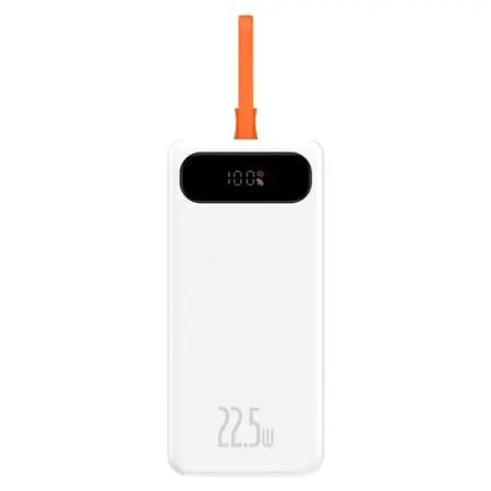 Внешний аккумулятор Baseus Block Digital Display Fast Charge 20000mAh (белый)