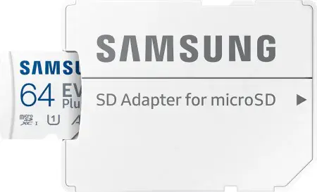 Карта памяти Samsung EVO Plus microSDXC 64GB (с адаптером)