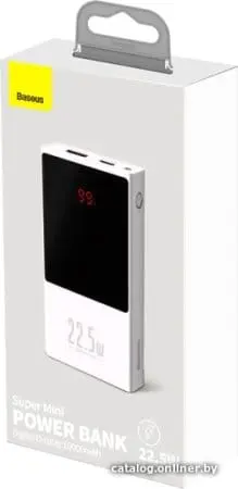 Внешний аккумулятор Baseus Super Mini Digital Display PPMN-A02 10000mAh (белый)
