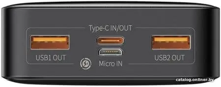 Внешний аккумулятор Baseus Bipow Digital Display PPDML-M01 20000mAh (черный)