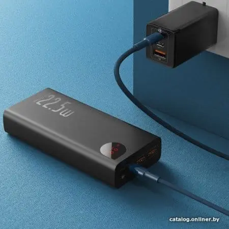 Внешний аккумулятор Baseus Adaman Metal Digital Display PPIMDA-C0A 30000mAh (черный)
