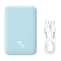 Внешний аккумулятор Baseus Magnetic Wireless PPCX020003 6000mAh (голубой)