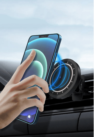 Автомобильный магнитный держатель с беспроводной зарядкой MIVO MZ17, 15W