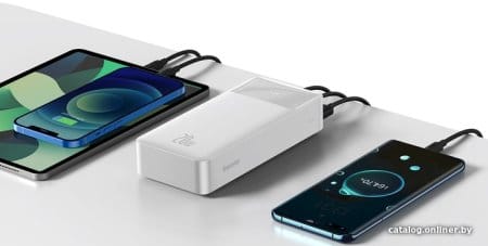 Внешний аккумулятор Baseus Bipow Digital Display PPDML-N02 30000mAh (белый)