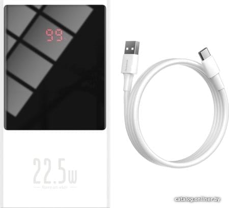 Внешний аккумулятор Baseus Super Mini Digital Display PPMN-A02 10000mAh (белый)