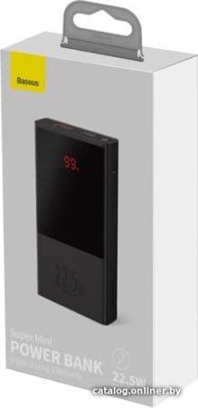 Внешний аккумулятор Baseus Super Mini Digital Display PPMN-A01 10000mAh (черный)