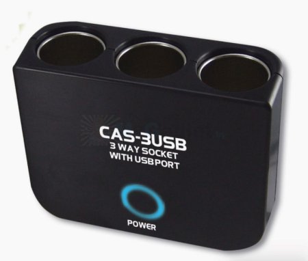 Разветвитель прикуривателя Vanson CAS-3USB