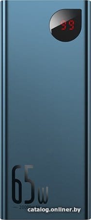 Внешний аккумулятор Baseus Adaman Metal Digital Display PPIMDA-D03 20000mAh (темно-синий)