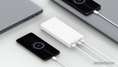 Внешний аккумулятор Xiaomi Mi Power Bank 3 PLM18ZM USB-C 20000mAh (белый)