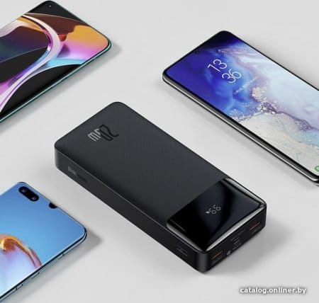 Внешний аккумулятор Baseus Bipow Digital Display PPDML-M01 20000mAh (черный)