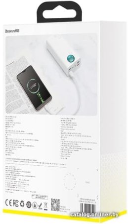 Внешний аккумулятор Baseus Amblight PPLG-A02 30000mAh (белый)