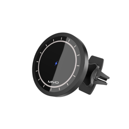 Автомобильный магнитный держатель с беспроводной зарядкой MIVO MZ17, 15W