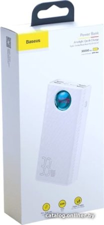 Внешний аккумулятор Baseus Amblight PPLG-02 30000mAh (белый)