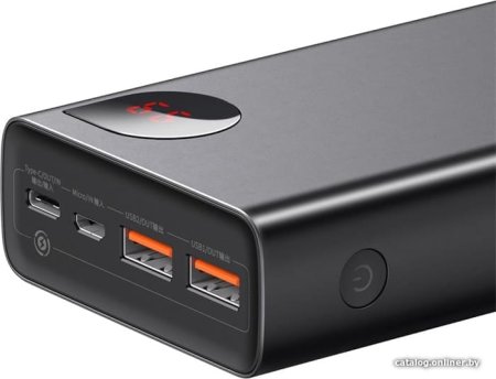 Внешний аккумулятор Baseus Adaman Metal Digital Display PPIMDA-D01 20000mAh (черный)