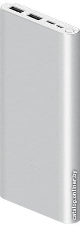 Внешний аккумулятор Xiaomi Mi Power Bank 3 PLM13ZM 10000mAh (серебристый)