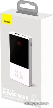 Внешний аккумулятор Baseus Super Mini Digital Display PPMN-A02 10000mAh (белый)