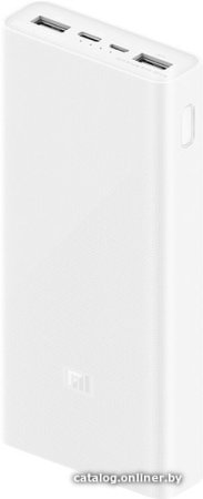 Внешний аккумулятор Xiaomi Mi Power Bank 3 PLM18ZM USB-C 20000mAh (белый)