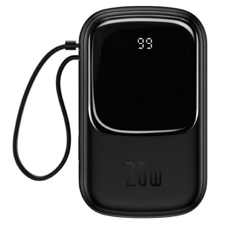 Внешний аккумулятор Baseus Qpow Pro Digital Display Fast Charge 10000mAh 20W (черный)