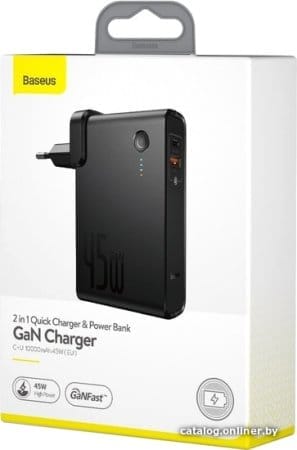 Внешний аккумулятор Baseus GaN PPNLD-C01 10000mAh (черный)